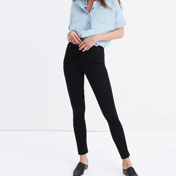 Madewell $129 Black 10" Highrise Skinny Jeans 27 - Picture 11 of 12